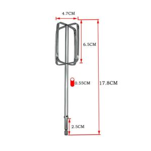 1/2 Chiếc Máy Trộn Tay Bằng Thép Không Gỉ Beaters Phụ Kiện Điện Đa Năng Máy Trộn Tay Đánh Trứng Thay Thế Phụ Kiện Nhà Bếp