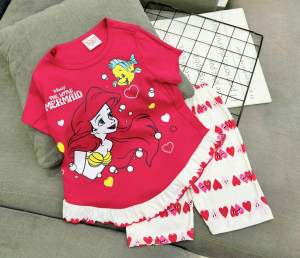 11-23kg bộ borip tay ngắn quần lửng bé gái thun borip đẹp mềm co giãn siêu cưng 087