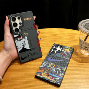 เคสโทรศัพท์ซิลิโคนดีลักซ์สำหรับ Samsung กาแลคซี S22Ultra S23Ultra S24Ultra ลายนารูโตะปิกาจู S24/S25อนิเมะกล้องกันกระแทกป้องกันการลื่นชาร์จไร้สายด้านข้างของ MagSafe