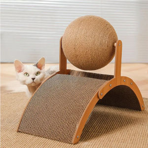 Ferris Wheel Cat Scratcher Board Pet Cat Kitten Sisal Ball Wear-resistant Self Entertaining Cat Toy