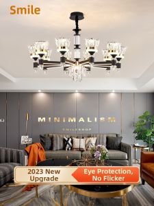 Smile | American Crystal Luxurious Modern Minimalist Chandelier