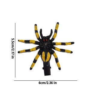 20Pcs Halloween Hair Accessories Prank Realistic Spider Duckbill Clip Whimsical Hair Clip for Festivals Parties and Gatherings