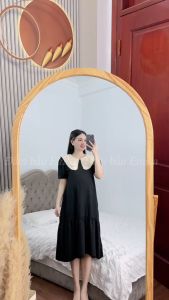 Váy bầu công sở đẹp đầm bầu sang cảnh babay doll mùa hè dáng xuông xinh xắn đầm bầu giá rẻ