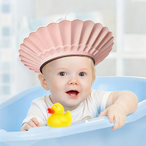 Adjustable Baby Shower Cap Hair Wash Hat with Eye And Ear Protection for Safe Shampoo Bathing Kids Shower Head Cover sun hat