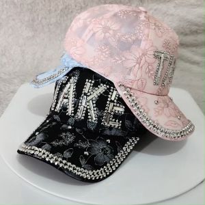 Topi Baseball Pria Wanita Motif Bunga Logo Take Manik Blink Blink Mewah Gaya Jepang Fashion BSBV