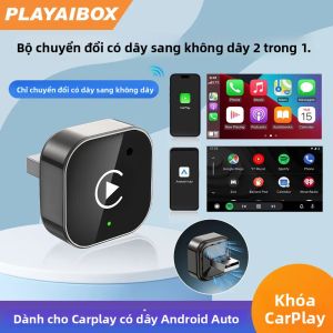 Hộp Điều Khiển Thông Minh AI Cho Xe Hơi Bộ Chuyển Đổi Không Dây 2 Trong 1 Android Auto & CarPlay Dành Cho VW Toyota Nissan Honda MG - Cắm Và Chạy Thông Minh