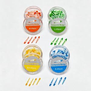 JNSUR Sealing Interdental Wedge Assorted Size Dental Interdental Wedges Composite Resin Wedges Dental Restorative Instrument