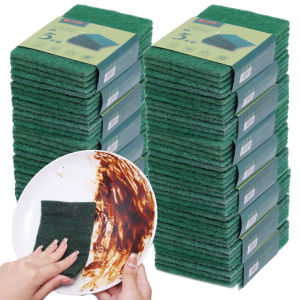 Scouring Pad Dish Scrubber Scouring Pads Green Reusable Household Scrub Pads The Pink Stuff Cleaning Kit Bath Bucket And Mug Set