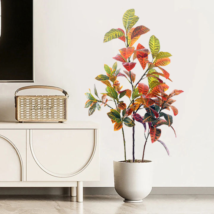 30100cm Large Artificial Tropical Rubber Plants Fake Ficus Tree