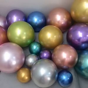 FY Metallic Balloon 10 Inch Chrome Latex for Wedding Decoration Party Graduation Birthday Anniversary 金属乳胶气球