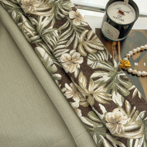Vintage Southeast Asian Style Luxury Full Blackout Curtains