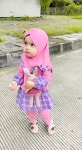 Qiandra Legging set | Outfit Muslim Anak kekinian | Baju Muslim anak model terbaru bahan premium original merk Lilbi | setcel anak kekinian - Little bee Boutique - outfit anak muslim -baju muslim anak lebaran - set busana muslim anak perempuan
