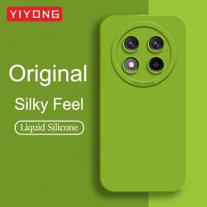 For HonorX9c Case YIYONG Original Liquid Silicone Soft Cover For Huawei Honor X9c X9d 5G Magic 7 8 Lite HonorX9d 5G Phone Cases