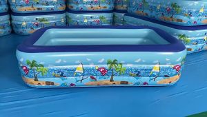 Hồ Bơi Phao Bể Bơi 3 Tầng Nhiều Kích Cỡ Thành Cao Chống Trượt  Dày Dặn Cho Bé Vui Chơi