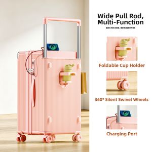 MIMANI | Durable Wide Handle Travel Suitcase Large Capacity
