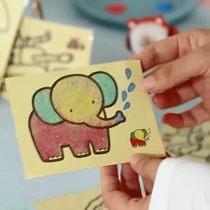 Tranh cát cho bé tập tô màu có sẵn cát soạn mẫu đa dạng