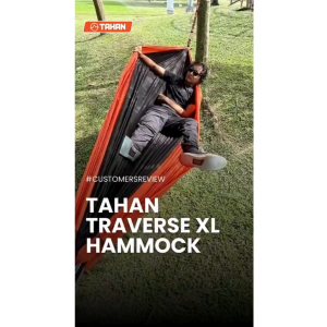 TAHAN Traverse XL Hammock | Max 2 Person at the Same Time | Weight Load Up to 250kg | Hanging Bed Chair Buaian Portable travel hammock swing bed hammock gantung camping