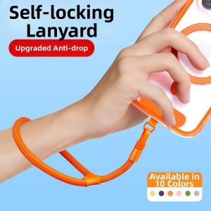 Anti-Loss Adjustable Womens Phone Lanyard with Padded Clips and Locks