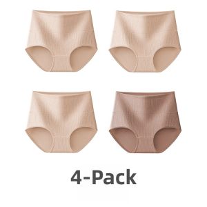 Miiow | High-Waist Pure Cotton Antibacterial Womens Underwear Triangle Shorts Comfortable Breathable Briefs Youth Suitable MiiOW Cat Person