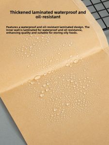 Barbecue Food Packaging Bags Oil-resistant Hand-held Pancakes Fried Chicken Buns Disposable Barbecue Cooking Utensils