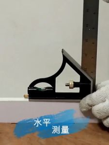 TAFFWARE Penggaris Siku Pengaris Sudut Waterpass Serbaguna Waterpas Tukang Multifungsi