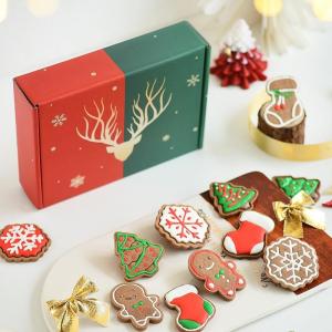 Christmas Sugar Frosting Gingerbread Man Single Piece Parent-Child DIY Company Team Building Activity Party Snack Cookie