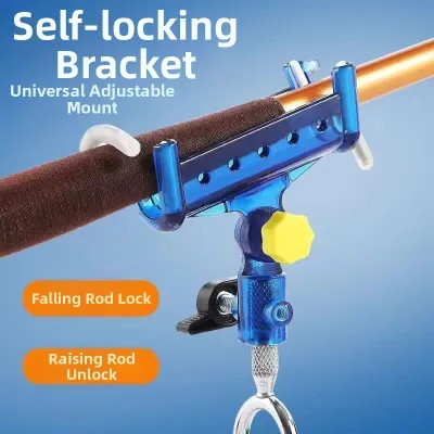 Self-locking Multi-use Fishing Rod Holder