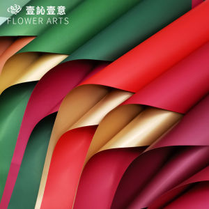 Christmas Waterproof Dual Color Euro Paper Flower Bouquet DIY Peaceful Fruit Bouquet Paper Gift Wrapping Paper