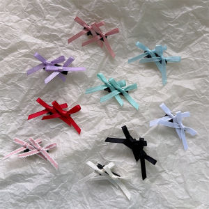 มินิปมผีเสื้อ กิ๊บติดผม ฤดูใบไม้ผลิ เรียบหรู กิ๊บติดผมริบบิ้นสไตล์บัลเล่ต์ ผู้หญิง เครื่องประดับผมถ่ายภาพ Headwear