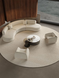 Designer Modern Minimalist Sofa Semi-Circular Arc Shaped Hotel Lobby Office Reception Area Beauty Salon Sales Office Furniture