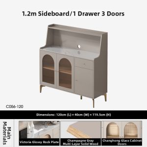 Modern Compact Storage Cabinet Kitchen Sideboard