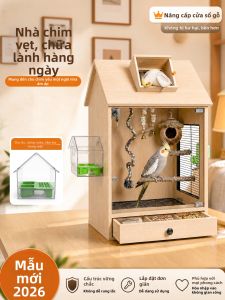 Splash-Resistant Soundproof Easy-Cleaning Parrot Cage