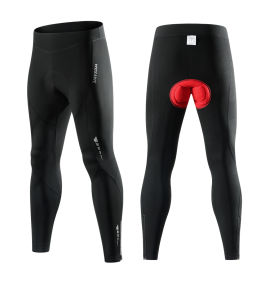 WOSAWE Cycling Pants Winter 5℃~10℃ Keep Warm Men Cycling Pants Windproof 3D Sponge Pad High Quality Bike Long Shorts