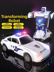Transformable Car Robot Police Car Race Car Kids Toy