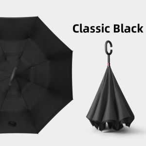 Automatic Reverse Dual-use Umbrella Long Handle