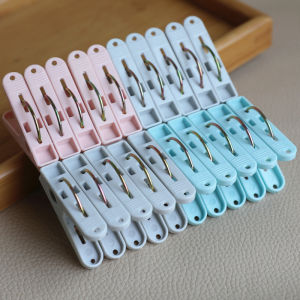 Anti-Wind Plastic Clothespins Small Size Non-Slip Towel Clips Mosquito Net Fixing Clips Durable Laundry Air-Drying Clips