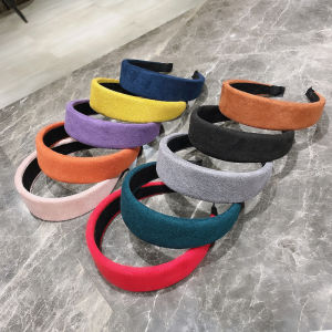 หมวกคล้องผมขอบกว้าง กันลื่น สไตล์เรียบง่าย หมวกคล้องผมสไตล์ฝรั่งเศสแบบเรียบง่ายสำหรับเด็กผู้หญิง หมวกคล้องผมแบบทันสมัย อุปกรณ์ตกแต่งผม