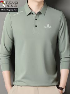 TUCANO | Business Casual Long Sleeve T-shirt Spring Autumn Mens Father Polo Shirt