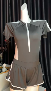 LALUNA SWIM ชุดว่ายน้ำบอดี้สูท ชุดว่ายน้ำไม่โป๊ ชุดว่ายน้ำสปอร์ต 🌊 มีไซส์ M-XL | น้ำหนัก 40-65 กก. ชุดว่ายน้ำวันพิช BK-101