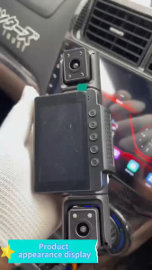 📸 Samurai Katana Dashcam Kereta DVR 4 Channels HD Front 2.5K 1080P Built-in WiFi 24H Infrared Night Vision