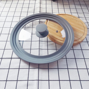 Silicone Tempered Glass Heat Resistant Round Multipurpose Lid