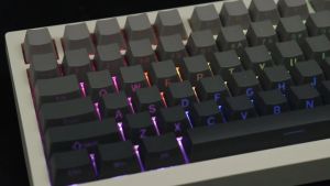 WOMIER 136 Keys Side Print Backlit Double Shot PBT Keycaps Gradient Shine Through RGB Keycap for Gateron Cherry MX Gamer Mechanical Keyboard