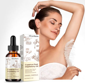 น้ํามันกําจัดขนโพสต์ - น้ํามันบํารุงผิวให้ความชุ่มชื้นพร้อมสารสกัด Cyperus เพื่อผิวที่ให้ความชุ่มชื้นเรียบเนียนหลังจากการกําจัดขน