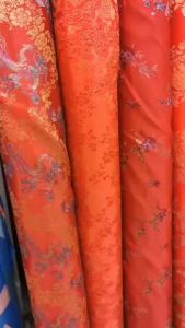 ส่งจากไทย ผ้าไหมจีน หน้า60นิ้ว ผ้าตัดชุดกี่เพ้า ทำของชำร่วย