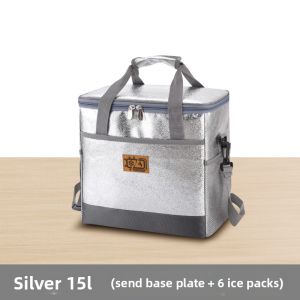 Outdoor Large Capacity Insulated Bag Thickened Portable Delivery Man Ice Bag Waterproof Food Preservation Box Picnic Cooler
