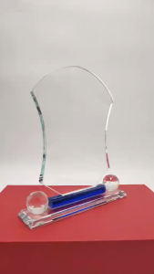 PLAQUE GLASS TROPHY HEIGHT: 21CM (CUSTOMIZE TROPHY)620-9