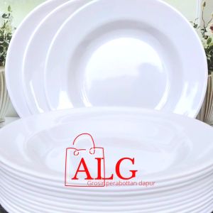 PROMO 4 PCS ISI PIRING CAMPUR MANGKOK ((DIAMETER PIRING 23.CM ATAU 9.INC DIAMETER MANGKOK 15.INC ATAU 6.INC)) MELAMIN ORIGINAL TEBAL DAN KUAT