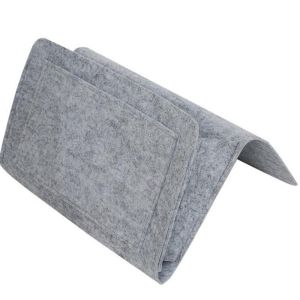 Felt Bedside Storage Bag Organizer Bed Desk Bag Sofa TV Remote Control Hanging Caddy Couch Storage Organizer Bed Holder Pockets