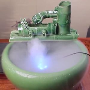 เครื่องสร้างควันมีไฟLED 12 ดวง น้ำพูดวง หมอกอัตโนมัติ พร้อม adaptor ไฟLED อุปกรณ์ตกแต่งสวน น้ำพูดวงจูง น้ำพูดวงบ่อปลา เครื่องพ่นควันสำหรับสระน้ำพู ตู้ปลา