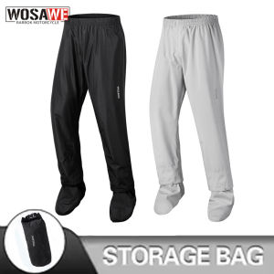 WOSAWE Outdoor Waterproof Trousers Motorcycle Bicycle Riding Rain Pants Men Women Camping Trekking Climbing Rain Pants